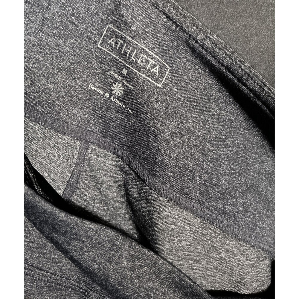 Athleta Leggings Women’s Medium Static Gray High Rise Ankle Activewear Yoga - Picture 3 of 3